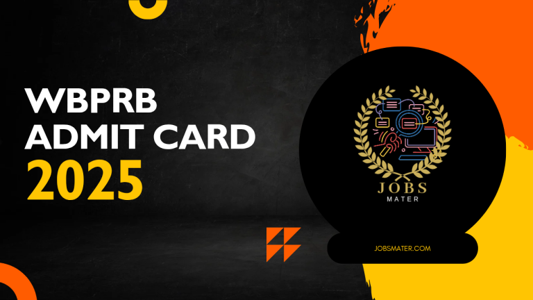 WBPRB Admit Card