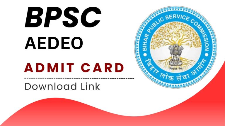 BPSC AEDO Admit Card 2026