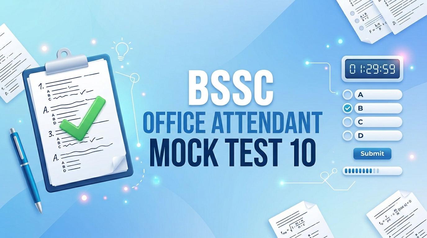 BSSC Office Attendant Mock Test – 10